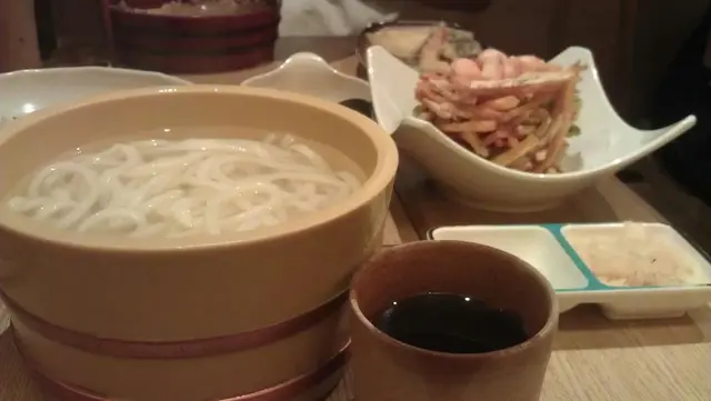 蟹柳野菜餅釜摻烏冬