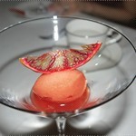 Blood orange sorbet