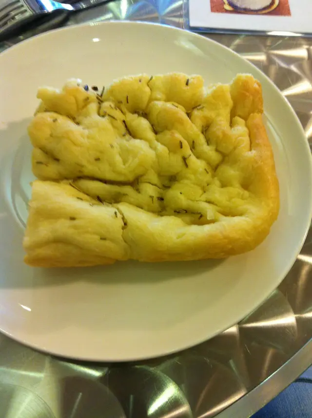 rock salt and rosemary focaccia