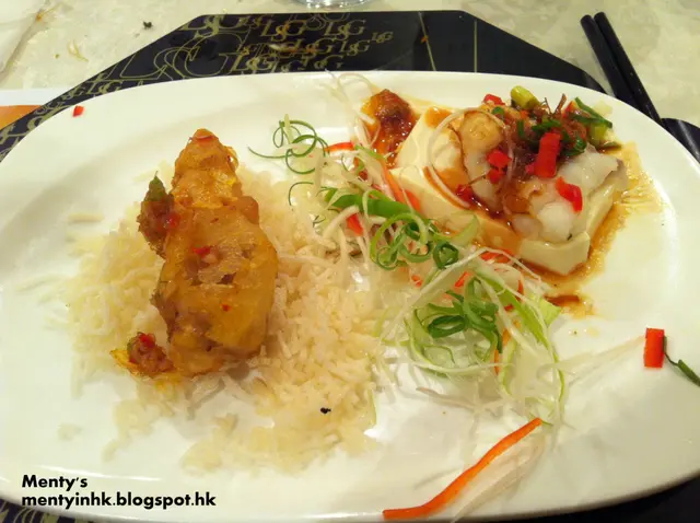 老虎斑:XO白玉蒸球、椒鹽腩肉