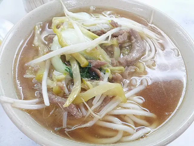 榨菜牛絲湯麵($29)