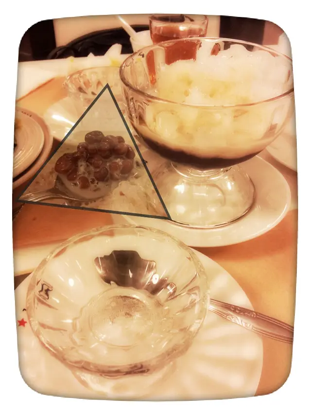 紅豆刨冰-紅豆粒粒分明,粉嫩帶點嚼頭,甜道剛好