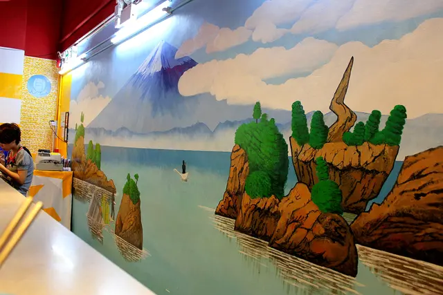 The painting on the wall