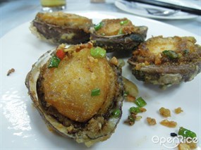 鮮鮑兩食-- 椒鹽 - 香港仔的香港仔魚市場海鮮餐廳