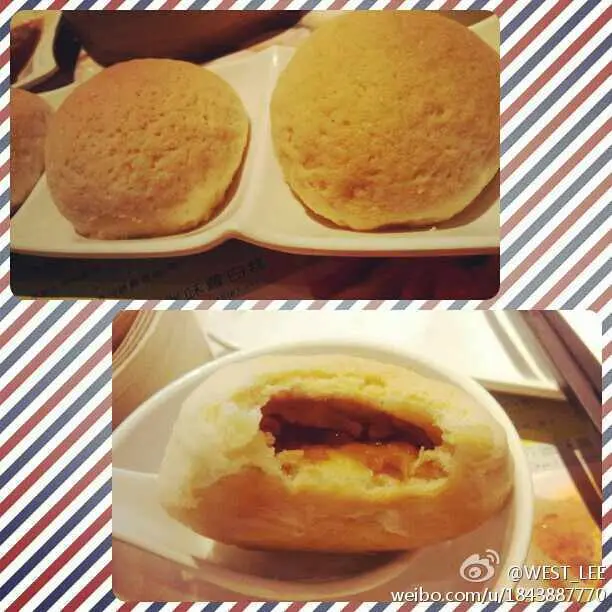 出層菠蘿包皮,加上入面熱辣辣的叉燒餡,重點個包底有煎過,超脆口!!!