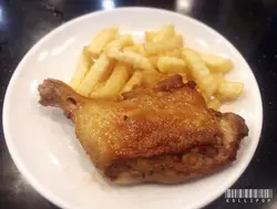炸鸡肶薯条