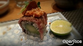 Beef Roll with Asparagus Tempura - 中環的枡