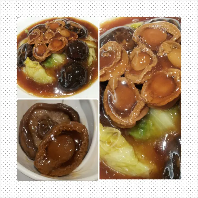 原隻鮑魚扣花菇