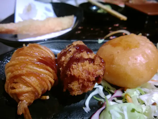 炸金絲蝦+炸蠔+芝士年糕