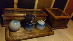 筷子，餐紙，牙籤，七味粉樣樣俱備