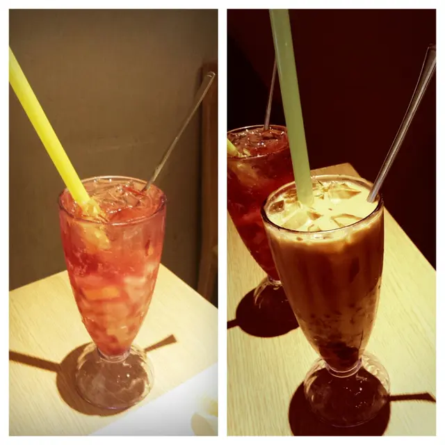 什果冰和奶茶紅豆冰