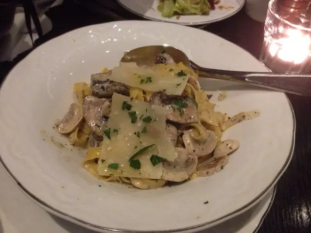 松露忌廉雜菌闊條麵