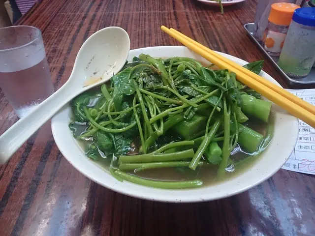 菜滿滿的一碗。。。正