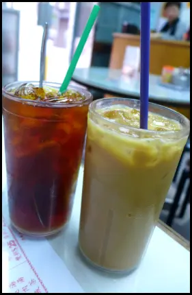 凍檸茶 + 凍奶茶
