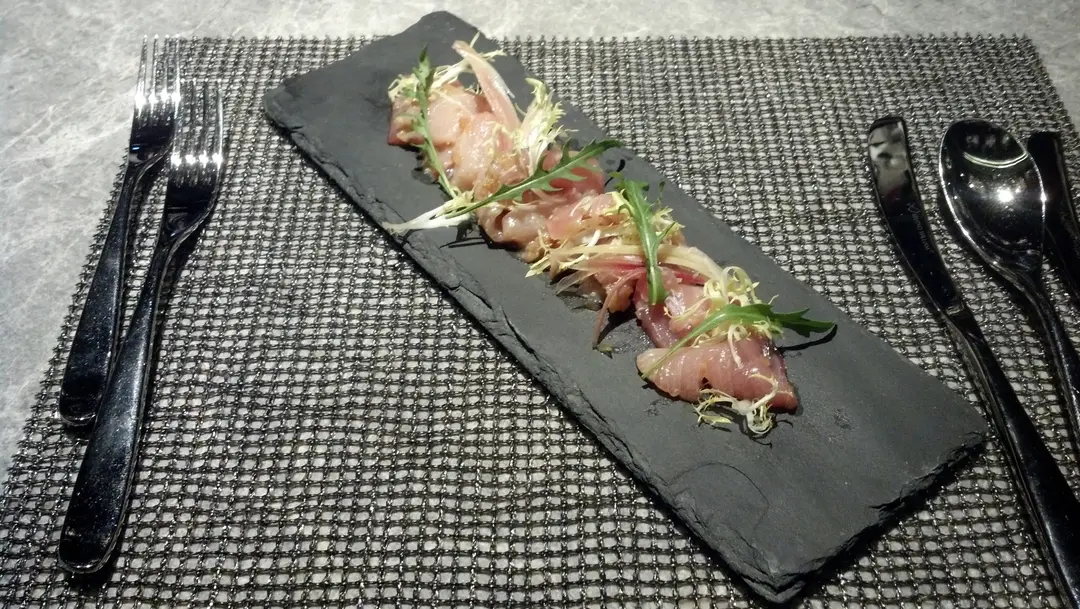yellow tail sashimi in yuzu sauce - atlantis blues photo in