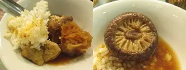 有油炸鬼、肉骨、豆卜、生菜和冬菇