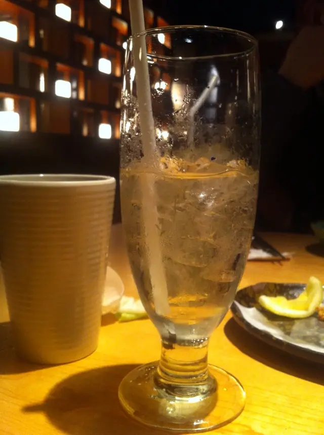 有點兒多冰嘅梅酒梳打