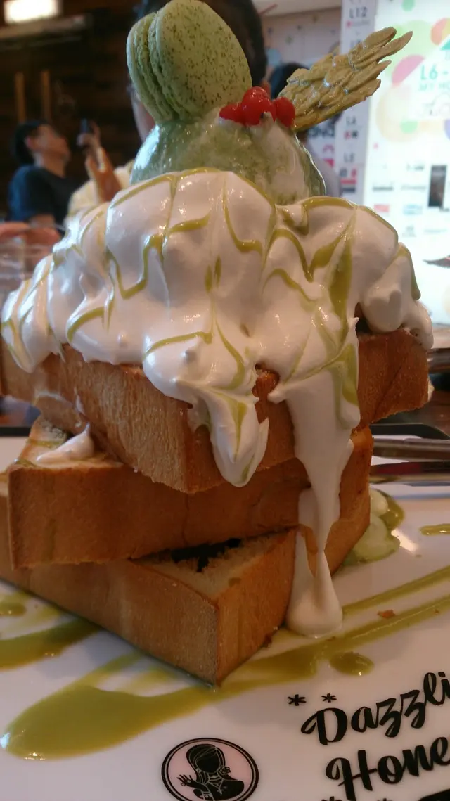 抹茶紅豆蜜糖吐司