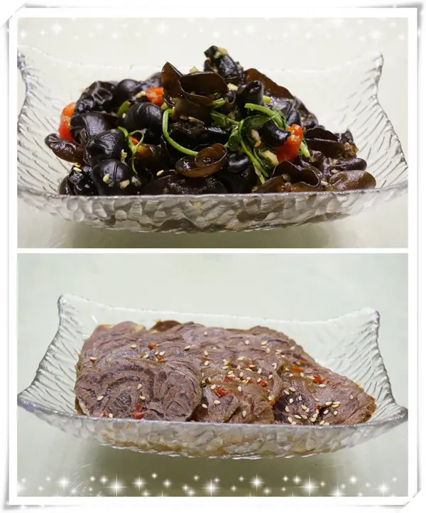 上: 陳槽木耳 , 下: 川滷牛展