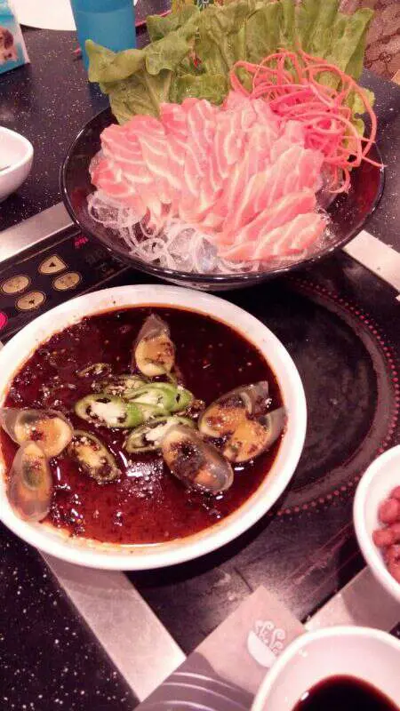 三文魚刺身和尖椒皮蛋