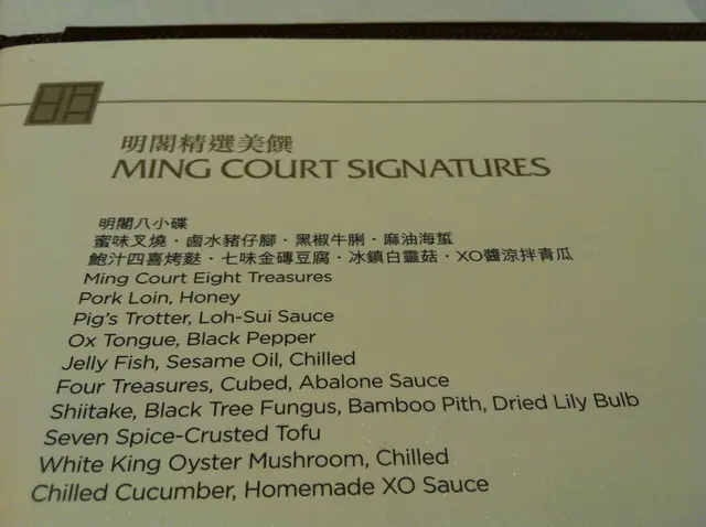 詳細寫明有咩食