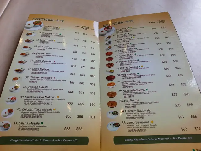 Menu - Curries (咖喱)