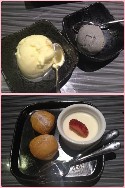 有多達十幾款甜品選擇, 雪糕亦有5-6款口味