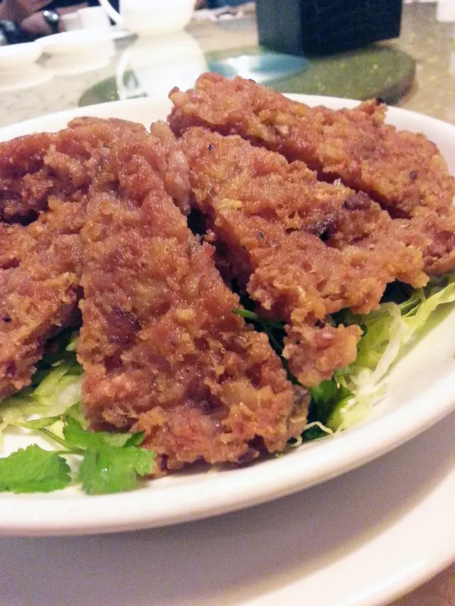 百花馬友蝦膠煎肉餅