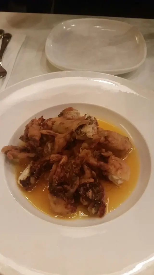 炸軟殼蟹配波籮汁