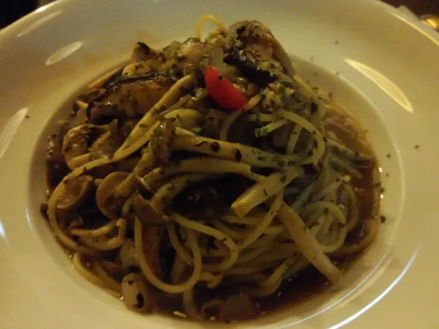 黑松露蒜香白酒什菌意粉