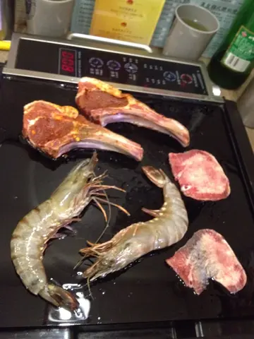 羊架，虎蝦，牛舌