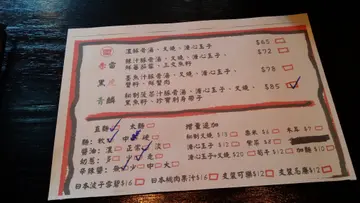 都几全面而有趣既点菜单