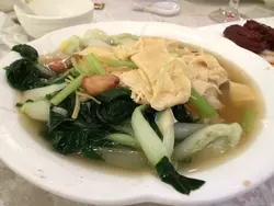 鲜竹清汤浸菜苗