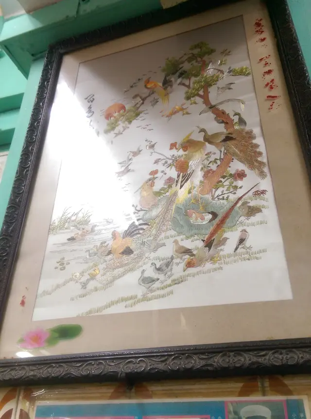 綉花畫