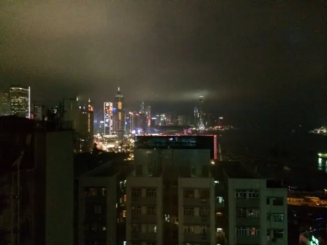 香港的夜景