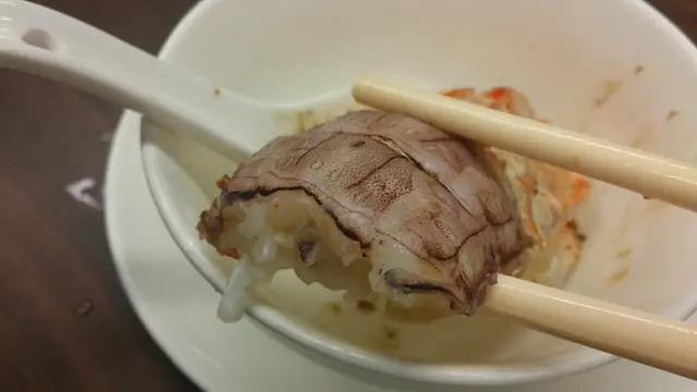軟嫩淡甜，有點蝦肉鮮香味道，那當然就無雪味腥味啦
