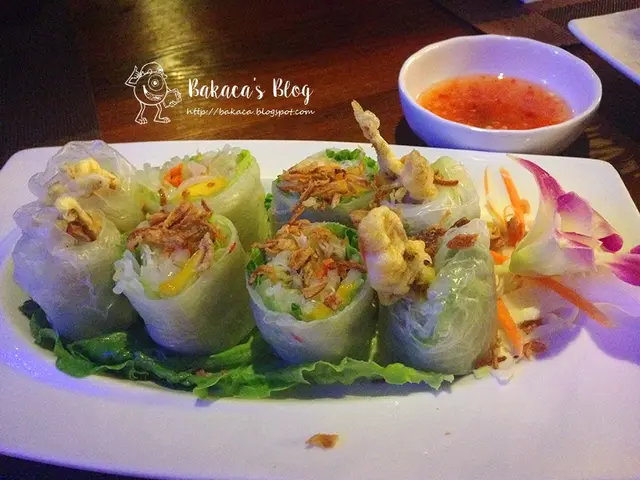 香芒軟殼蟹米紙卷