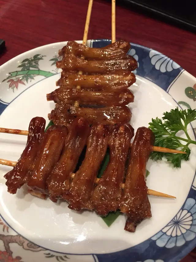 串燒鴨舌 好大陣油味同雪味 唔掂