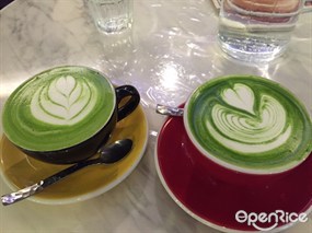Green Tea Latte - 紅磡的Cafe Charm&#39;s