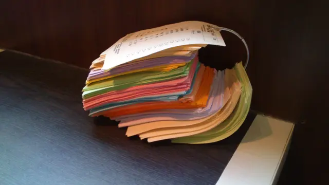 好大疊點餐紙~ 都算多款揀