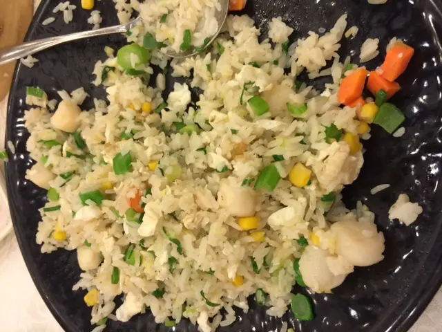 田園帶子炒飯, 吃咗一半先記得影相