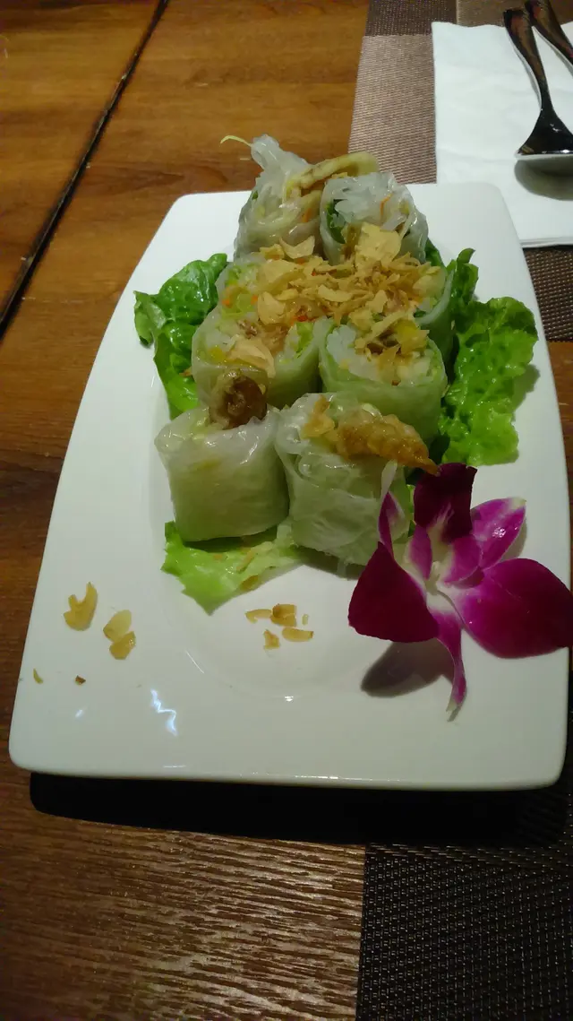 香芒軟殼蟹米紙卷