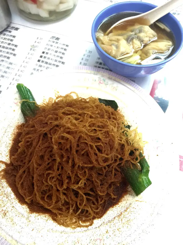 蝦籽水餃撈麵