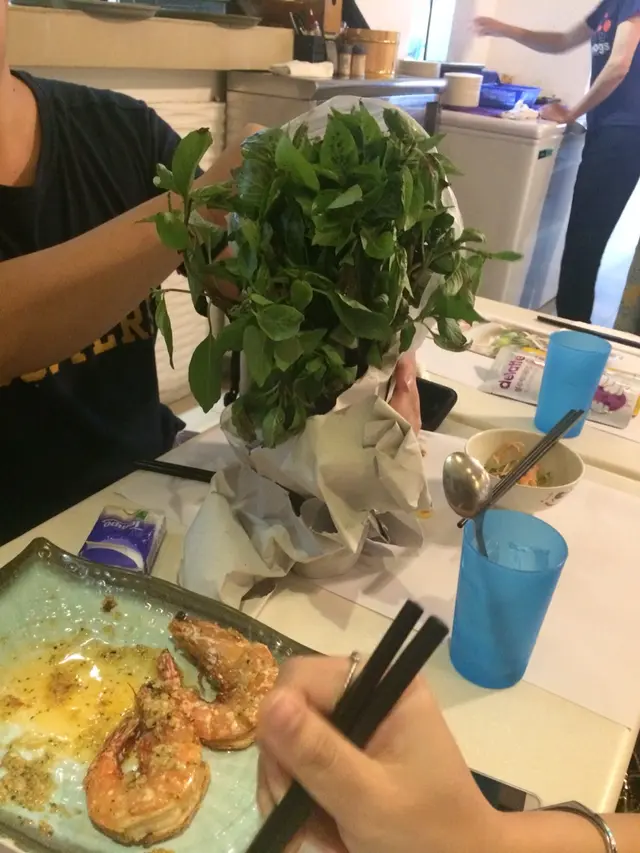 老闆條草!放湯麵幾香!