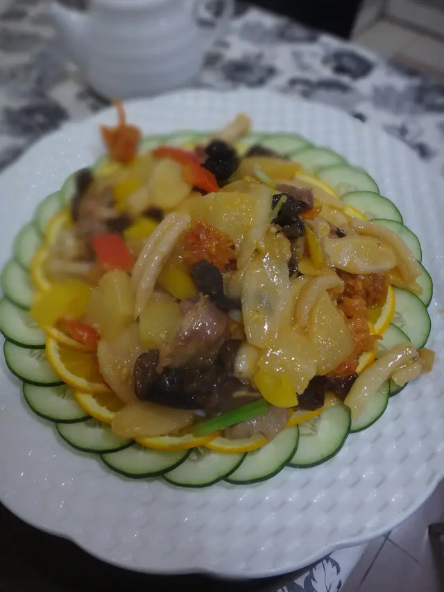 紫薑鴛鴦蚌仁鮮鴿片