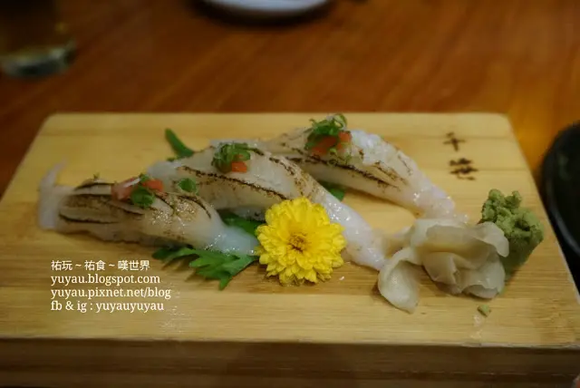 炙燒左口魚壽司