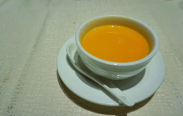 餐後送甜品南瓜西米露，正！