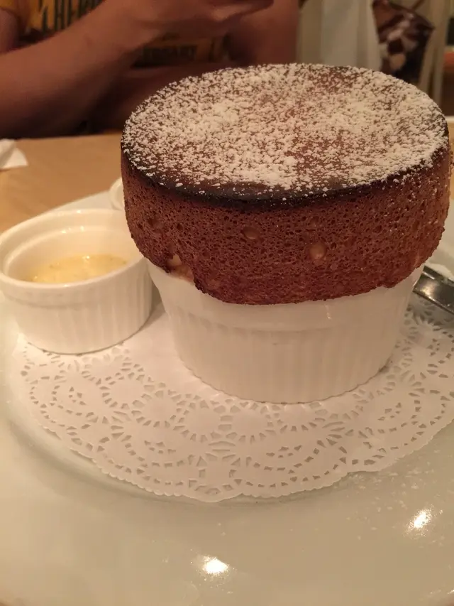 Passion fruit soufflé 