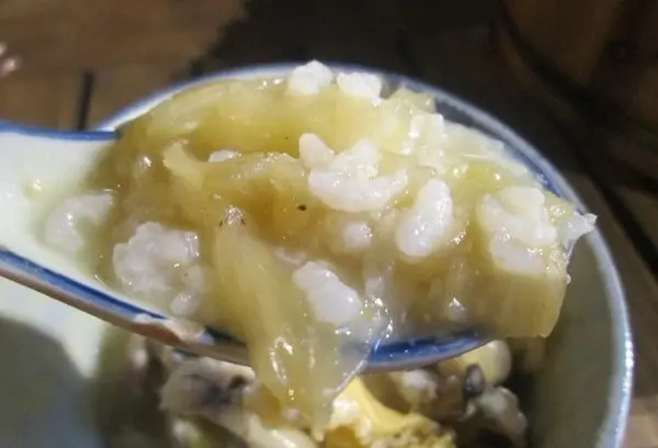 米飯綿滑, 鹹鮮入味
