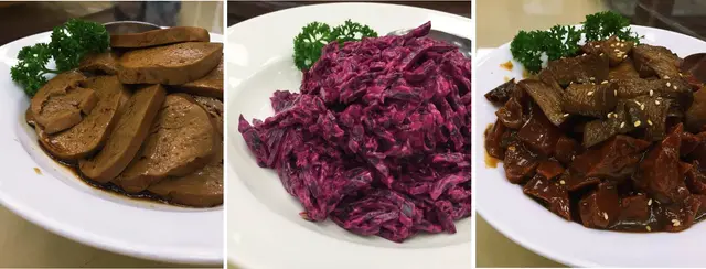 豆扎、紅菜頭、醬燒雙拼